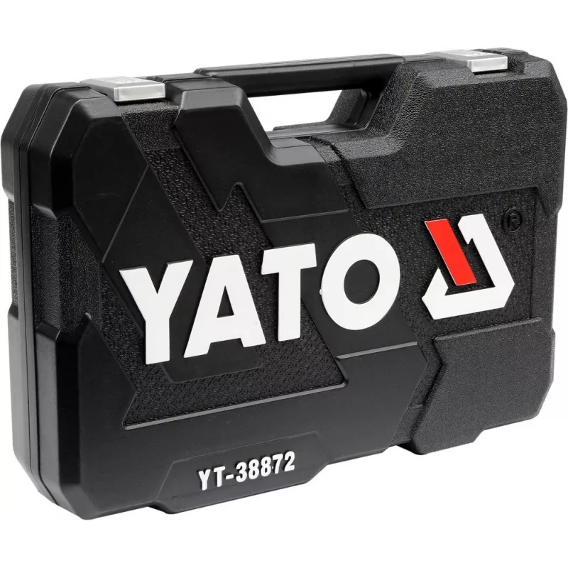 Juego de destornilladores y vasos YATO 1/4, 3/8, 1/2 128 piezas 38872