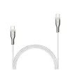 Cable trenzado USB FIXED FIXDB-CC12-WH 100W, blanco, trenzado resistente, transmisión de datos y corriente