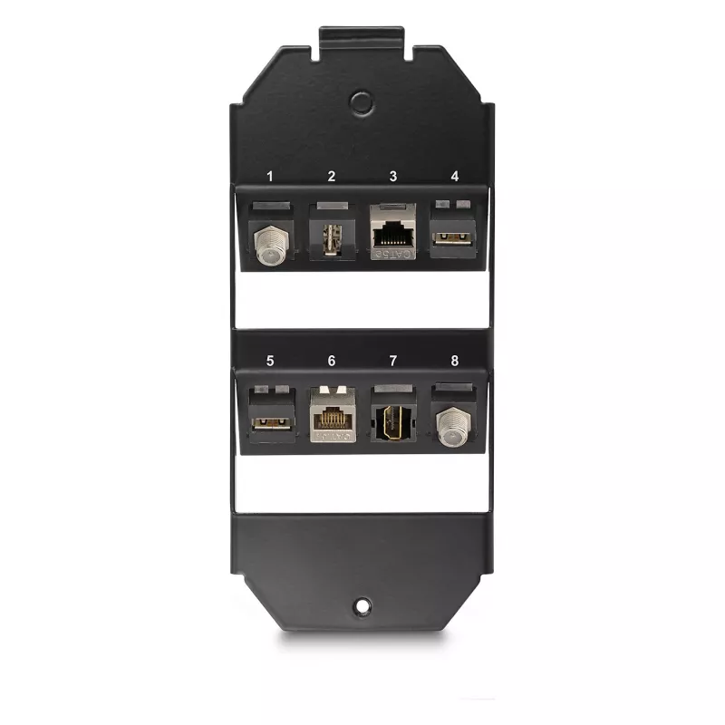 Set de montaje DeLOCK 88062 negro metal
