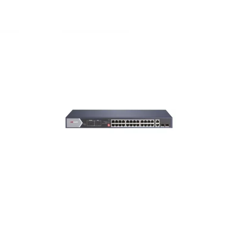 Hikvision DS-3E0528HP-E enlaces de red no gestionado Gigabit Ethernet (10/100/1000) soporte PoE azul