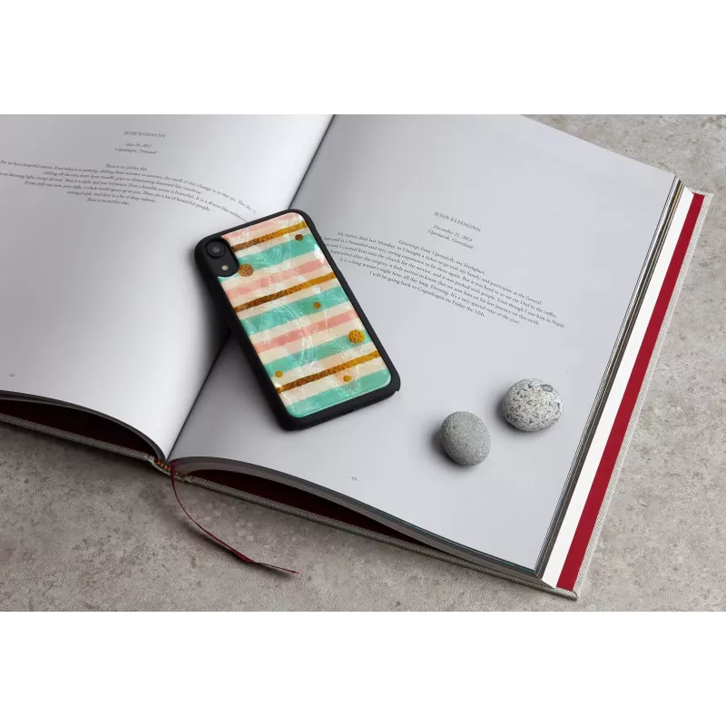 Funda protectora para móvil iKins para iPhone XR — funda protectora menta y negra