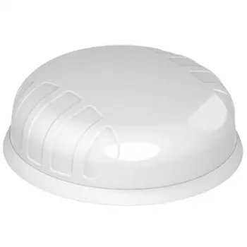 Antena de red omnidireccional Poynting A-PUCK-0012-V2-01-W, 5,5 dBi, 2,4–6 GHz, resistente a la intemperie, blanca