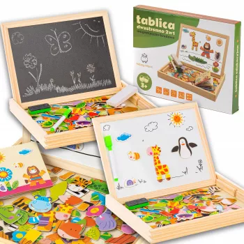 Extralink Toys pizarra de tiza magnética educativa de doble cara