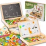 Extralink Toys pizarra de tiza magnética educativa de doble cara