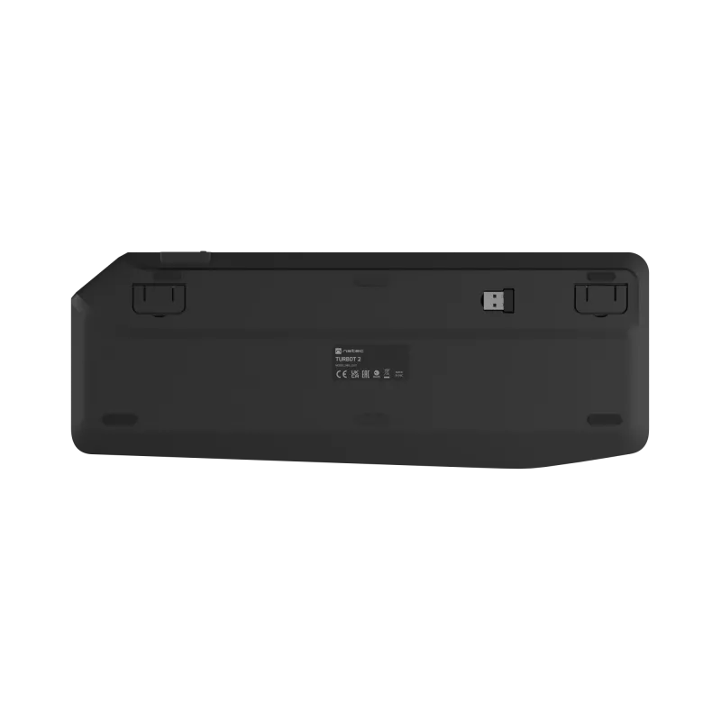 Natec Turbot 2 | Teclado | Inalámbrico | US | Bluetooth | Negro/Gris