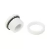 Accesorio de refrigeración BitsPower BP-DWWP-C04 — latón, acabado blanco para refrigeración líquida de PC