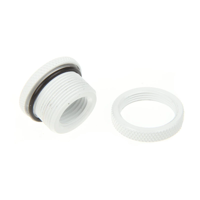 Accesorio de refrigeración BitsPower BP-DWWP-C04 — latón, acabado blanco para refrigeración líquida de PC