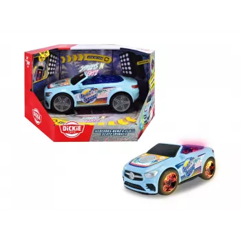 Coche Dickie Toys Mercedes-Benz E-Class Beat Spinner azul 3 pilas AA
