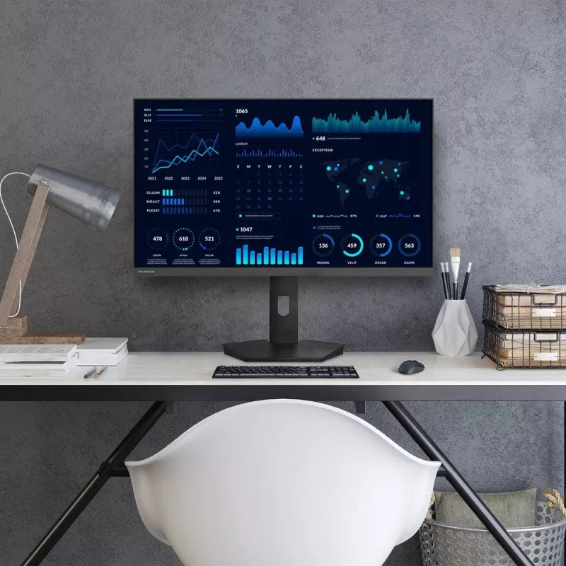 Monitor LCD | THOMSON | 27 | 1920 x 1080 píxeles | Full HD | Relación de aspecto nativa 16:9 | Plano | M27FB5C15