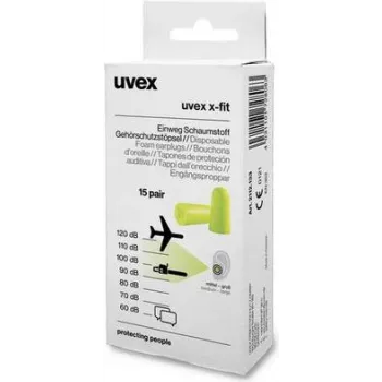 Tapones para los oídos reutilizables Uvex 2112133 verde 15 uds.