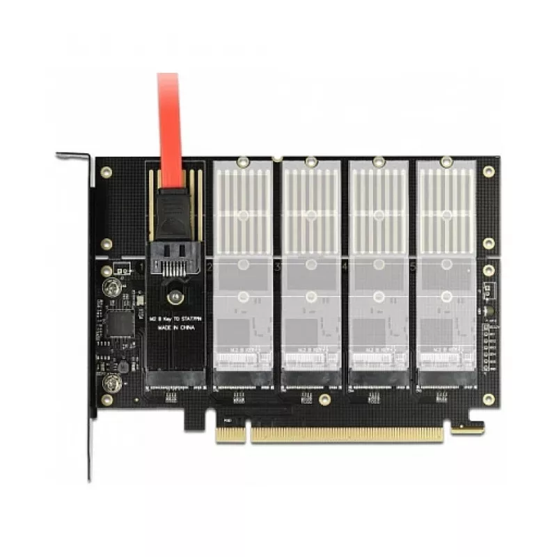 Tarjeta DeLOCK PCI Express x16 a 5 x M.2 Key B / SATA internos