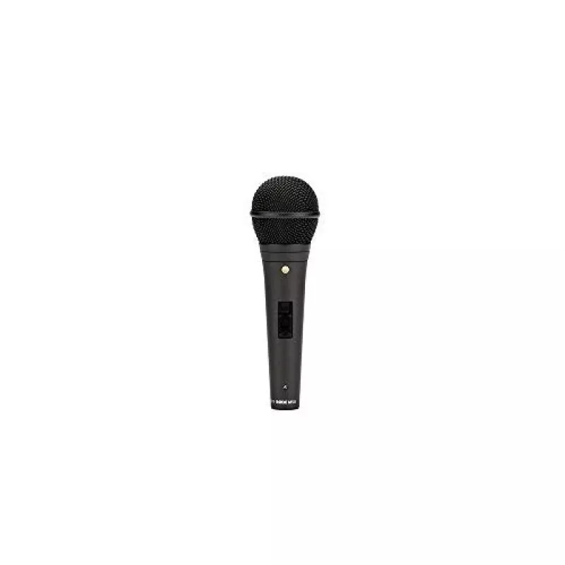 Micrófono dinámico de escenario RODE M1-S — 75–18000 Hz, sensibilidad -56 dB, salida 320 Ω, 187 mm, 360 g, negro