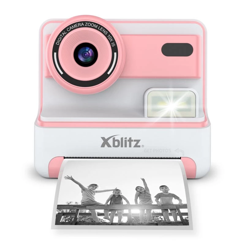 Xblitz FLASH PINK Cámara instantánea con impresora térmica para niños