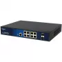 Switch PoE gestionado de 10 puertos ALLNET ALL-SG8610PMJ con 8 puertos PoE+ y 2 puertos uplink