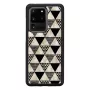 Funda protectora iKins para Samsung Galaxy S20 Ultra — estampado de pirámides, negro