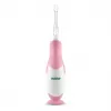 Cepillo de dientes eléctrico neno Denti rosa para niños — vibratorio, cerdas suaves, pila AAA, temporizador de 2 minutos