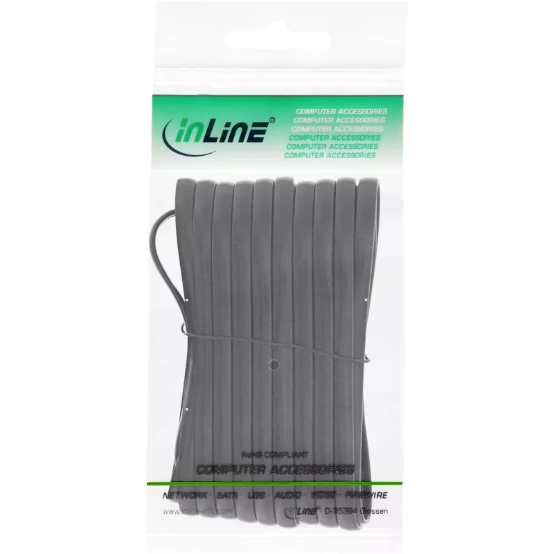 Cable modular InLine RJ12 macho / macho 6P6C 20m