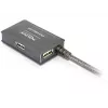 DeLock cable de extensión USB2.0 10m activo con hub de 4 puertos - Hub - 4 x USB2.0 (82748)
