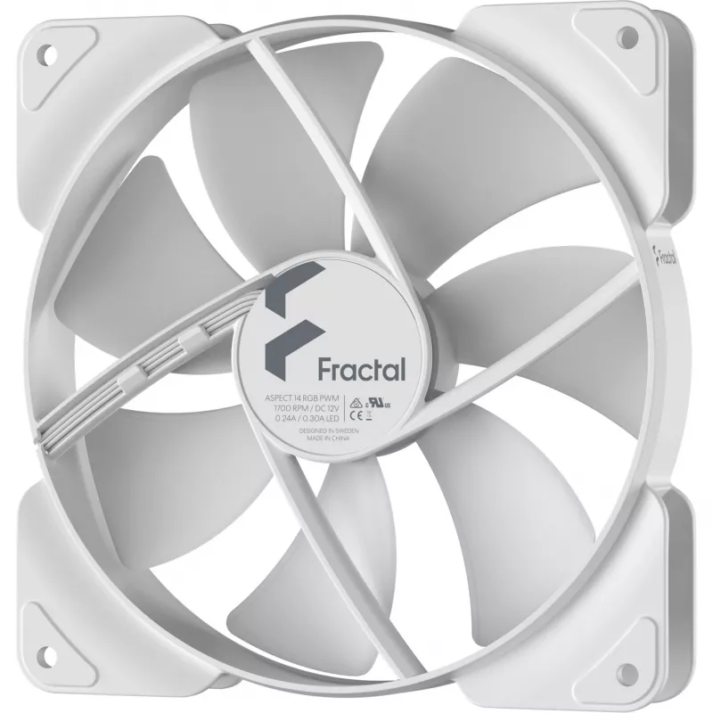 Ventilador Fractal Design Aspect 14 RGB PWM 14 cm blanco 500-1700 RPM