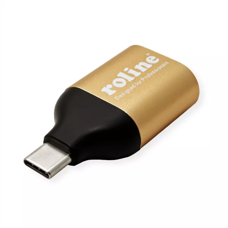 ROLINE 12.03.3233 adaptador gráfico USB 1920 x 1080 píxeles dorado (12.03.3233)