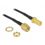 Cable coaxial DeLOCK 88876 RP-SMA estándar 0,2 m negro