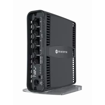 Router Mikrotik hAP ax2 Gigabit Ethernet doble banda (2,4 GHz / 5 GHz) negro