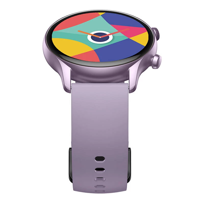Smartwatch Zeblaze Btalk 3 Plus – 1,39 inch (3,53 cm) IPS 360×360 px, pantalla táctil, correa de silicona, lila