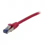 Cable de red RJ45 - CAT6A 500 MHz - 0,5 m - rosa - S-STP(S/FTP) - componentes verificados (certificado GHMT) - AW