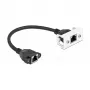 DeLOCK cable de extensión de red Cat.6A 25 cm negro