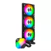 Refrigeración líquida AIO Montech Hyper Flow ARGB 360 mm negra – radiador de 360 mm, ARGB, refrigerador de CPU cerrado
