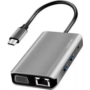 LogiLink estación de acoplamiento LogiLink USB 3.2 Gen 1 USB-C 7 puertos UA0410