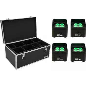 Set de luces LED para truss EUROLITE TL-4 4x con maletín de transporte