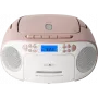 Reflexion RCR2260 reproductor de CD portátil (boombox), blanco/rosa