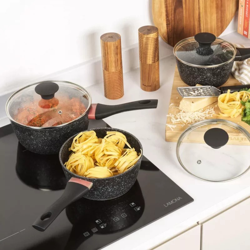 Set de cocina Salter BW11460BRMFOB 3 piezas aluminio negro