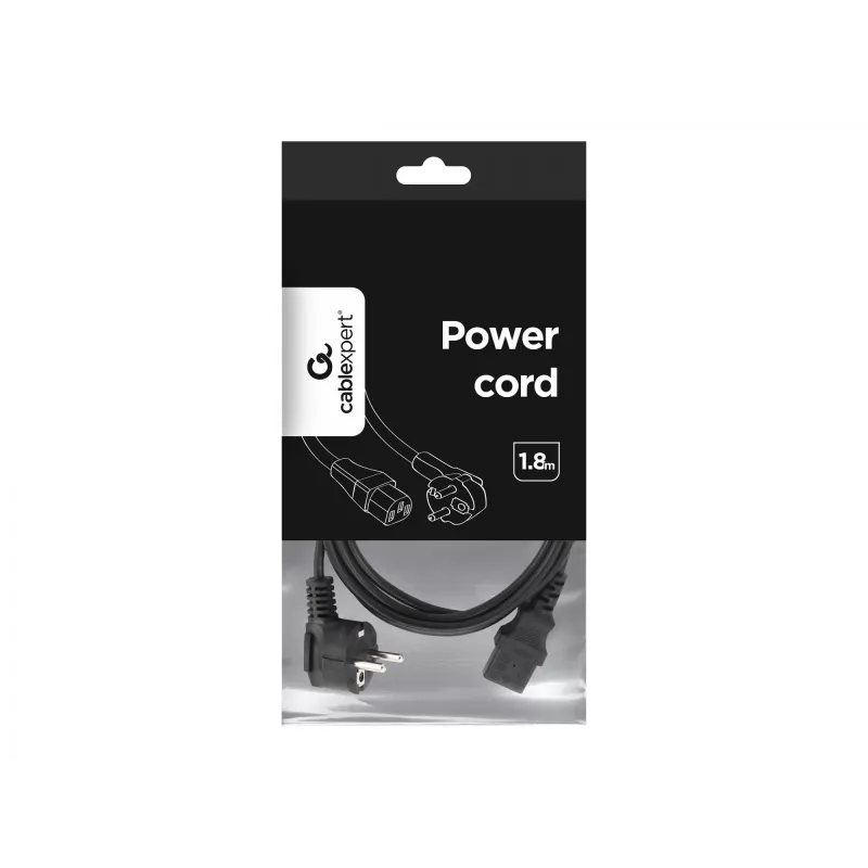 Gembird PC-186 cable de alimentación Negro 1,8 m CEE7/4 conector hembra C14