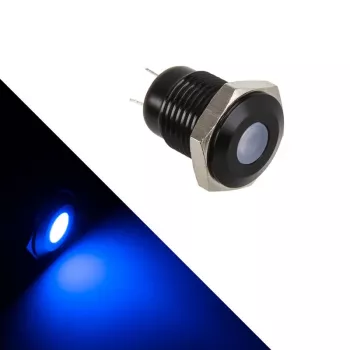 Indicador LED Lamptron Dioda azul LAMP-SW2001-H, LED de señal para montaje en panel