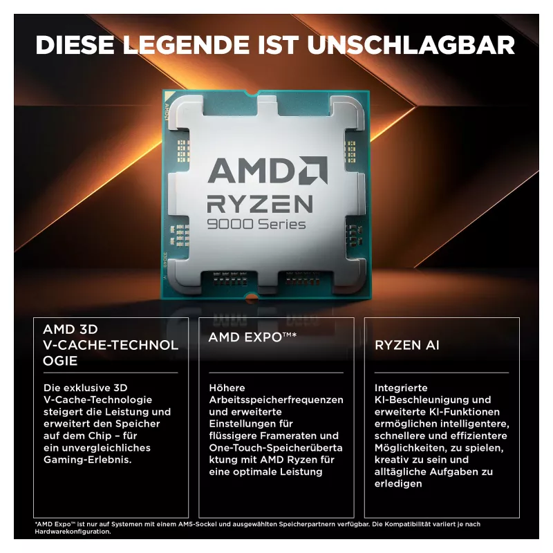 HP OMEN 35L GT16-1072ng AMD Ryzen™ 7 9800X3D PC gaming