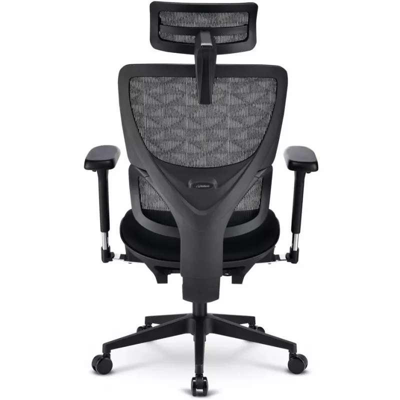 Silla de oficina Sharkoon OfficePal C40 — negra, diseño ergonómico, regulable en altura