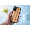 Funda para móvil man and wood Galaxy S20+ cappuccino negra – funda protectora para smartphone