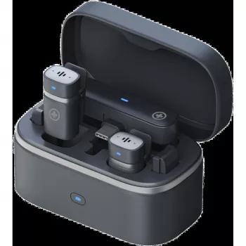Kit de micrófono inalámbrico Plusonic PS-TDS9 con conectores USB-C, Lightning y 3,5 mm