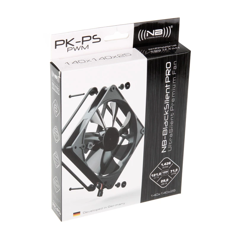 Ventilador de caja Noiseblocker NB-BlackSilent Pro 140mm - negro