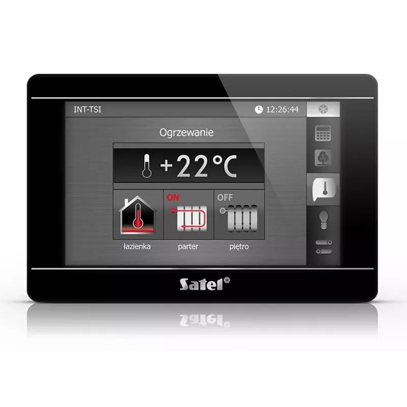Panel de control táctil SATEL INT-TSI-B panel de pared LCD de 7 pulgadas para sistemas de seguridad