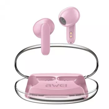 Auriculares Bluetooth Awei T85 ENC TWS rosa
