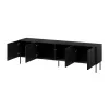 Mueble RTV Cama ISLA 200x40x60 negro mate