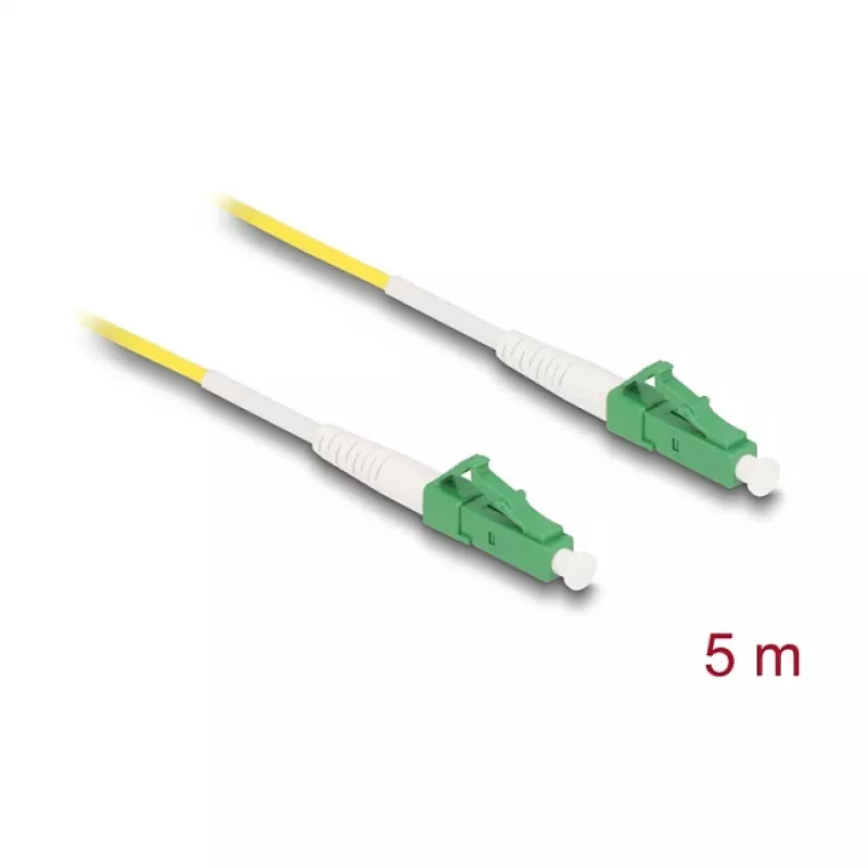 Cable InfiniBand/fibra óptica DeLOCK 5 m LC LC/APC amarillo 9 µm OS2