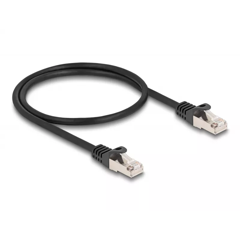 Cable DeLOCK RJ50 conector macho a conector macho S/FTP 0,5 m negro