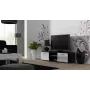 Soporte de TV Cama SOHO 140 negro/blanco brillante