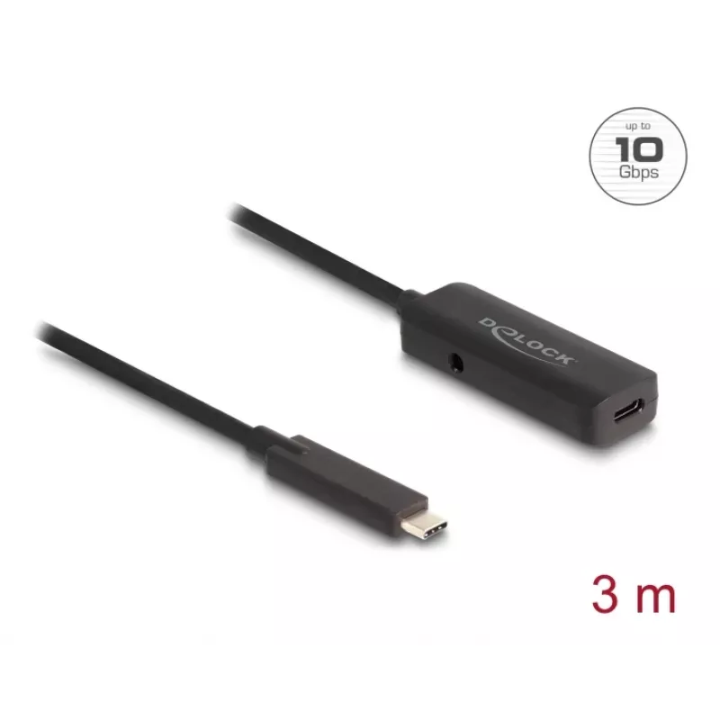 Cable USB DeLOCK 80027 3 m USB-C negro