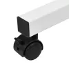 Soporte móvil para escritorio/portátil Maclean, blanco, altura ajustable 59-89 cm, máx. 30 kg, MC-121 W