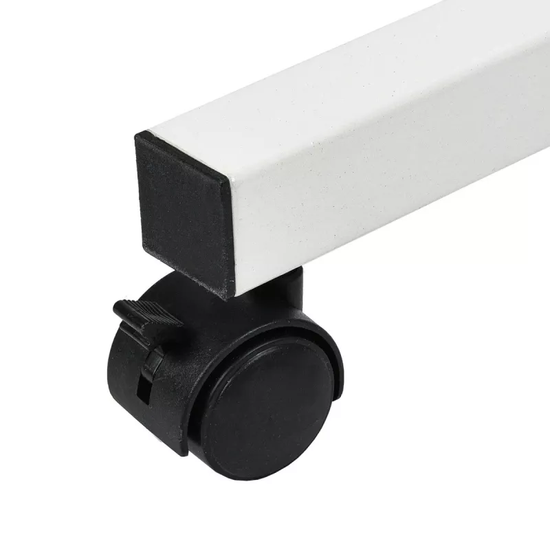 Soporte móvil para escritorio/portátil Maclean, blanco, altura ajustable 59-89 cm, máx. 30 kg, MC-121 W